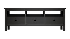 Тумба под ТВ КЫМОР чёрная, 148х57х47 см