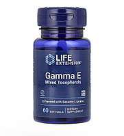 Life extension гамма Е смешанные токоферолы, 60 таблеток