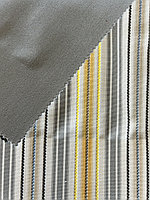 Уличная ткань, коллекция Полоска серо-жёлтая c однотонными компаньонами