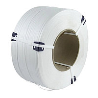 Лента упаковочная белая ПП 12мм*0,5мм*3000м