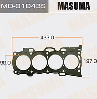 MD-01043S Прокладка ГБЦ MASUMA, 2AZ металл 2-слойный (0,60 мм)