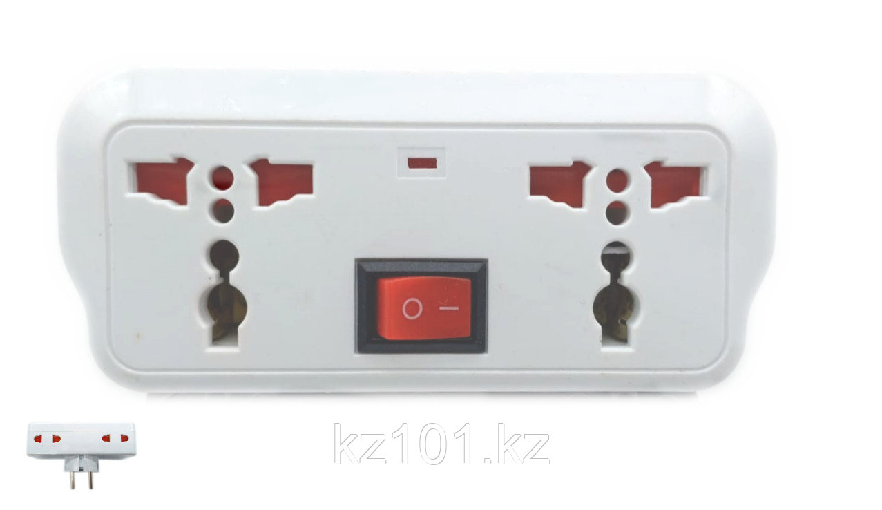 Переходник сетевой MOD-807 на 4 розетки (гнезда)
