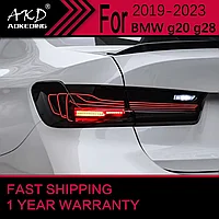 Задние фонари на BMW G20 2018-22 дизайн 2024 (Черный цвет)