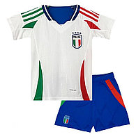 Сборная Италия футболка игровая ЕВРО 2024 гостевая белая,синяя