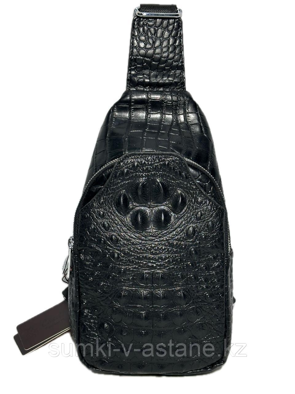 Мужская нагрудная сумка-слинг "Cantlor", через плечо (высота 30 см, ширина 16 см, глубина 6 см) - фото 2 - id-p77707155