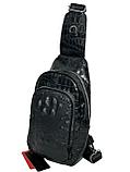 Нагрудная сумка-слинг "Cantlor", мужская, через плечо. Высота 29 см, ширина 16 см, глубина 6 см., фото 6