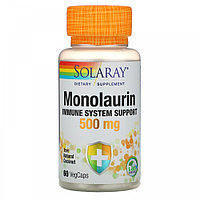 Монолаурин, Solaray, 500 мг, 60 вегетарианских капсул