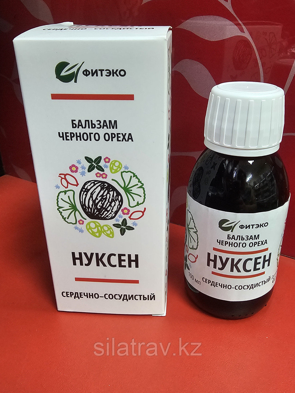 Нуксен бальзам сердечно-сосудистый, 100мл. Алматы.