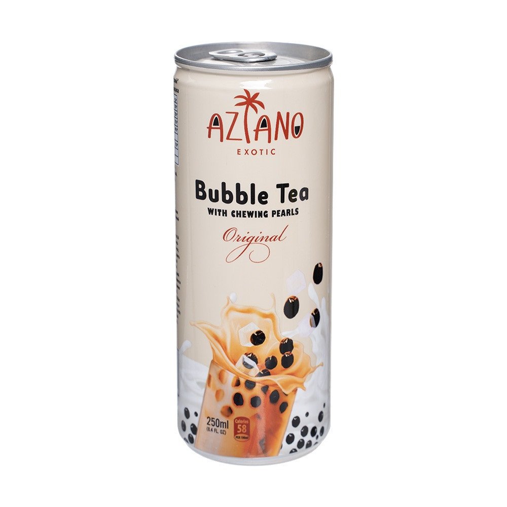 Чай молочный Aziano Bubble Tea Классический с семенами конжака 250 мл (24шт-упак)