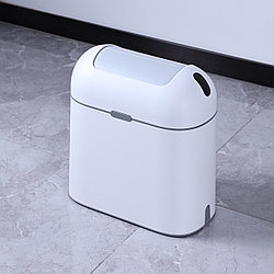 SB6715 Урна сенсорная 9 л. белая / ABS пластик / с внутренним ведром