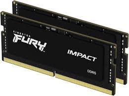 ОЗУ Kingston Fury IMPACT Black, 32Gb (2x16Gb) SODIMM DDR5, CL38, 6400Mt/s, KF564S38IBK2-32 - фото 1 - id-p116367296