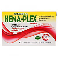 Hema-Plex, Nature's Plus, 30 таблеток
