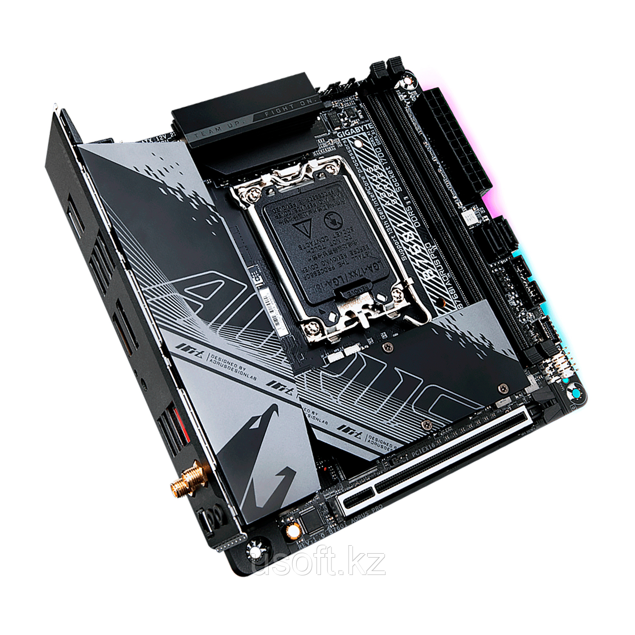 МАТЕРИНСКАЯ ПЛАТА GIGABYTE B760I AORUS PRO, фото 1