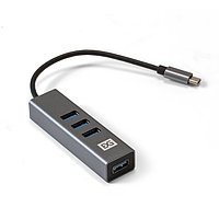 USB Hub 4 port, ExeGate DUB-4TC, Type-C, USB 3.0