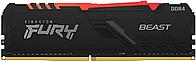 Оперативная память Kingston FURY Beast Black RGB (KF436C17BBA/8) 8 ГБ черный