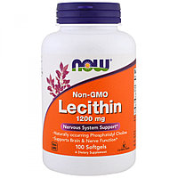 Лецитин Now Foods 1200 мг, 100 мягких таблеток