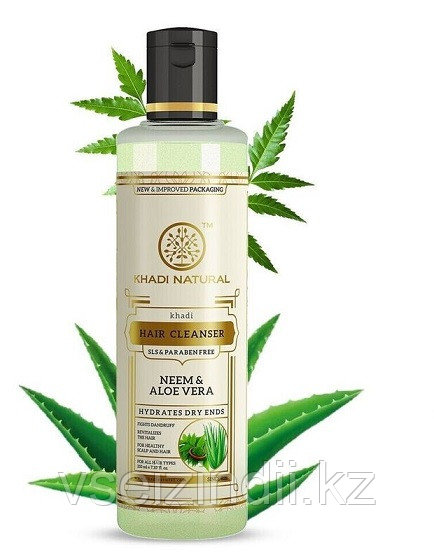 Шампунь Кхади «Ним и алоэ вера» Khadi , без СЛС и парабенов / 210 ml