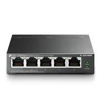 Коммутатор TP-LINK TL-SG1005P 5-Port 1000Mbps c PoE (4-ports) 65W, настольный