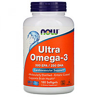 Омега-3 Ultra Now Foods, 180 мягких таблеток