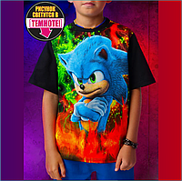 Светящаяся футболка "Соник-2" Sonic (р.40 Рост 134-140)
