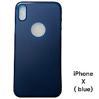 Чехол ультратонкий на iPhone X Тёмно-синий