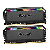 КОМПЛЕКТ МОДУЛЕЙ ПАМЯТИ CORSAIR DOMINATOR PLATINUM RGB, CMT16GX4M2E3200C16, DDR4, 16 GB, BLACK