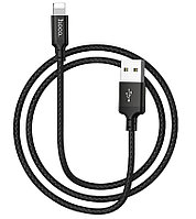 Кабель USB Type A - Lightning Hoco X14 2 м черный