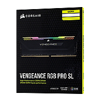 КОМПЛЕКТ МОДУЛЕЙ ПАМЯТИ CORSAIR VENGEANCE RGB PRO SL, CMH16GX4M2D3600C18 (FOR AMD RYZEN & INTEL), DDR4, 16 GB,