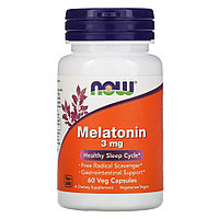 Мелатонин Now Foods 3 мг, 60 капсул