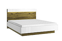 Торино Комплект кровать 160 с ПМ + ПР тумба 2S (2 шт) с подсветкой, белый/дуб наварра, Анрэкс