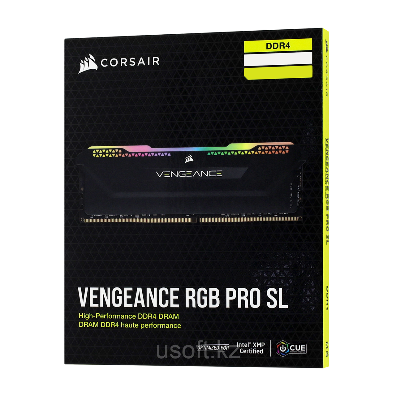 КОМПЛЕКТ МОДУЛЕЙ ПАМЯТИ CORSAIR VENGEANCE RGB PRO SL, CMH32GX4M2E3200C16 (FOR AMD RYZEN & INTEL), DDR4, 32 GB,