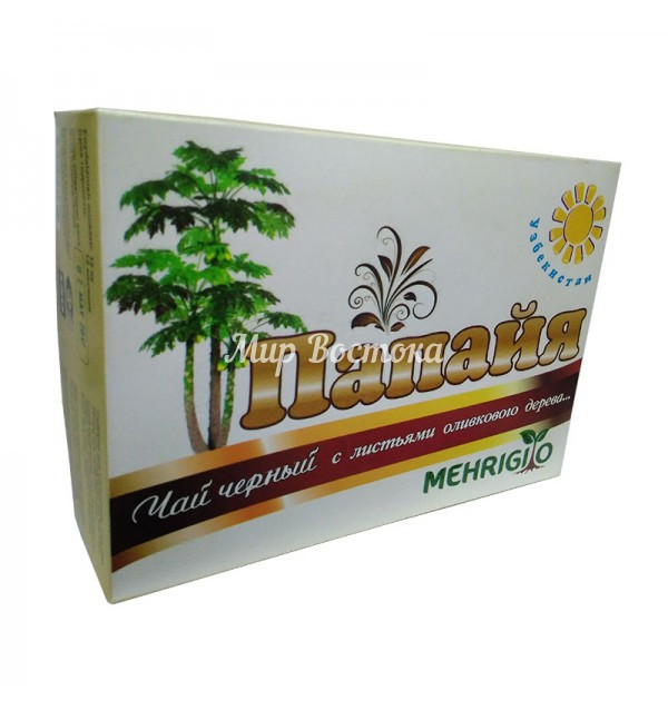 Черный чай папайя в шелковых мешочках Mehrigiyo