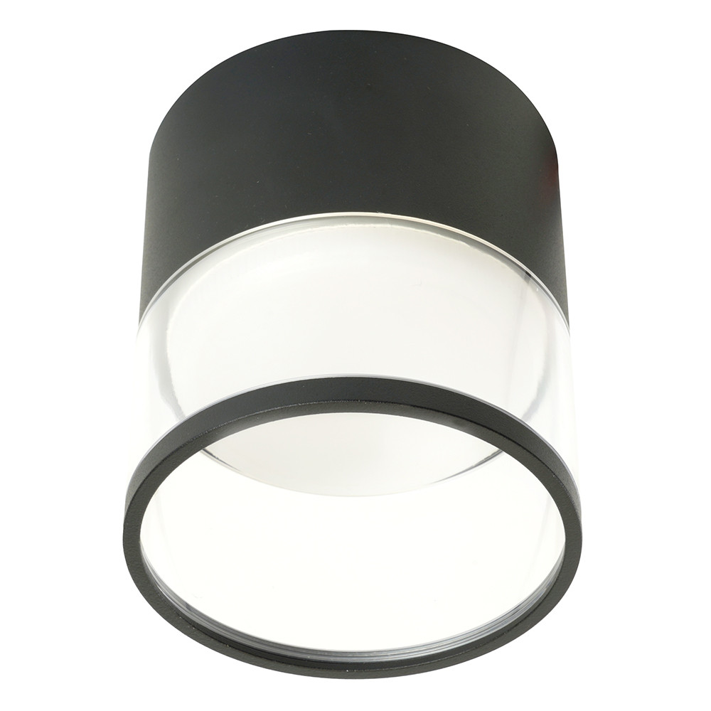 Светильник потолочный Feron HL454 HALO 12W, 230V, GX53, черный, фото 1