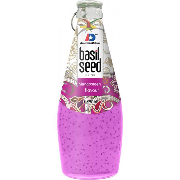 Нектар American Drink  Basil Seed Мангустин с семенами базилика 290 мл (24шт - упак)