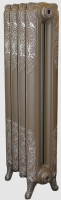 Радиатор чугунный Windsor 600/180 4 секции, комбинированный черный+бронза