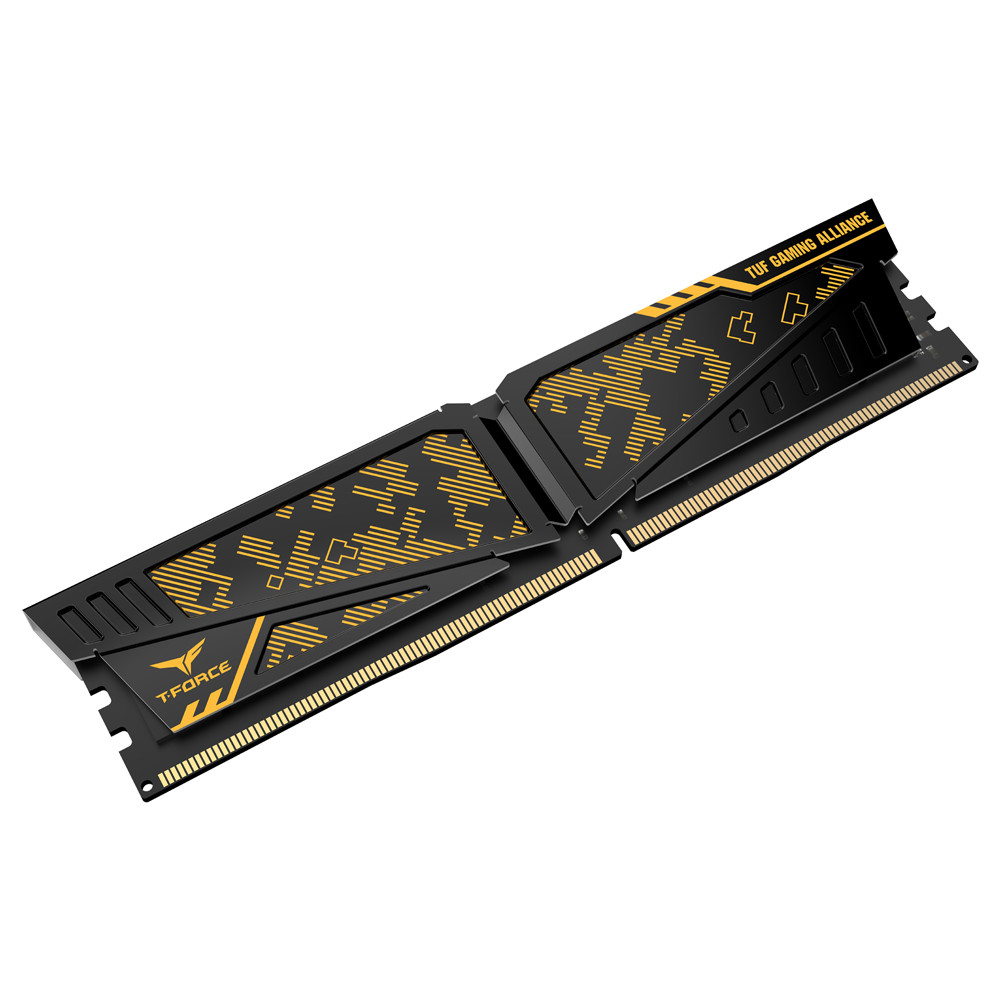 Оперативная память Team Group VULCAN TUF YELLOW 8Gb DDR4 3200MHz (TLTYD48G3200HC16C01) - фото 3 - id-p99591439