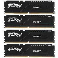 Оперативная память Kingston Fury Beast RGB XMP KF556C40BBAK4-128 DDR5 DIMM 128Gb Kit(4x32G) 5600 MHz CL40