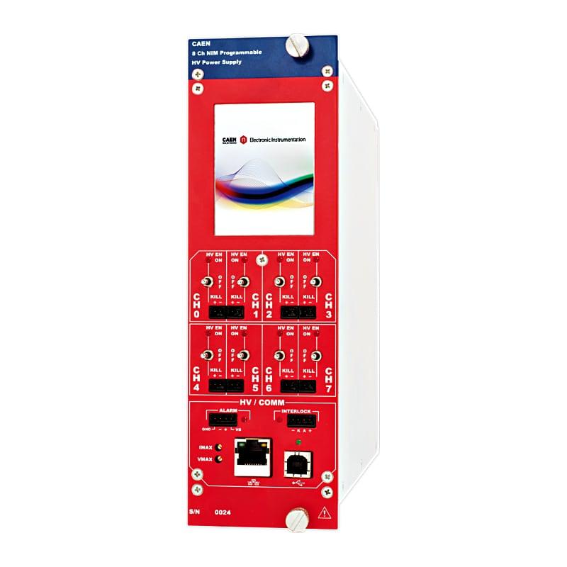 8-канальный модуль питания NIM напряжением 6 кВ/ 1 мА (USB/Ethernet/сенсорный экран) N8034