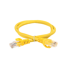 Патчкорд Cat.5e OK-UTP-RJ45-1м-Y LSZH (Желтый)