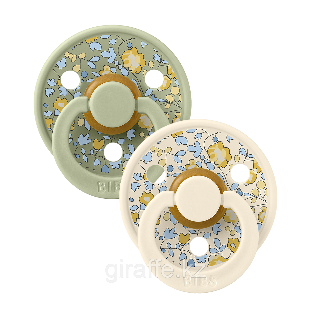 Cоска-пустышка 6+ месяцев BIBS x LIBERTY Colour 2 Pack Eloise - Sage Mix