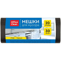 Мешки для мусора OfficeClean, 42х48 см, 20 литров, 7 мкм, 30 шт/рул., черные