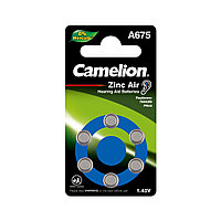 Батарейка CAMELION Zinc Air A675-BP6(0%Hg) 6 шт. в блистере