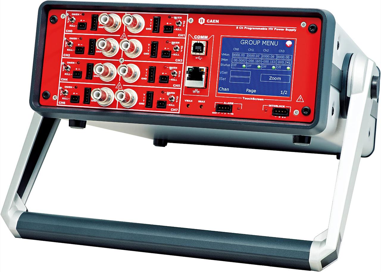 8-канальный Настольный модуль питания напряжением 500 В/ 10 мА (USB/Ethernet/сенсорный экран) DT8032, фото 1