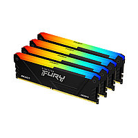 Комплект модулей памяти Kingston FURY Beast RGB KF432C16BB2AK4/128 DDR4 128GB (Kit 4x32GB) 3200MHz