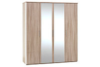 Сорренто, Шкаф 4Д (2Д2З) с декор панелями, ясень светлый, Кураж