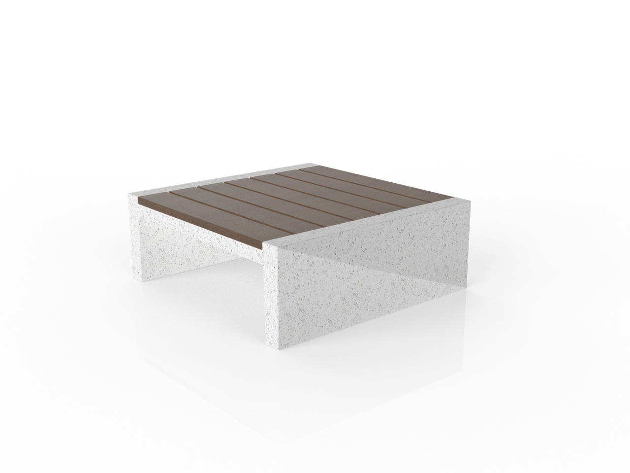 Кофейный столик MŪZTAU MINIÜSTEL (Мұзтау миниүстел) из композитного мраморного камня