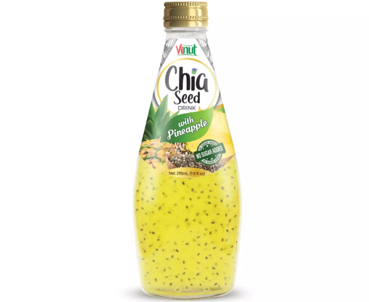 Нектар Vinut Chia Seed Ананас с семенами чиа 290 мл / Вьетнам
