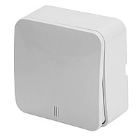 Выключатель открытой установки 1-клавишный с индикатором, STEKKER, 250В, 10А, IP20, серия София, белый,