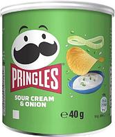 Чипсы PRINGLES Sour Cream & Onion 40 гр (12 шт в упаковке) ВЕЛИКОБРИТАНИЯ