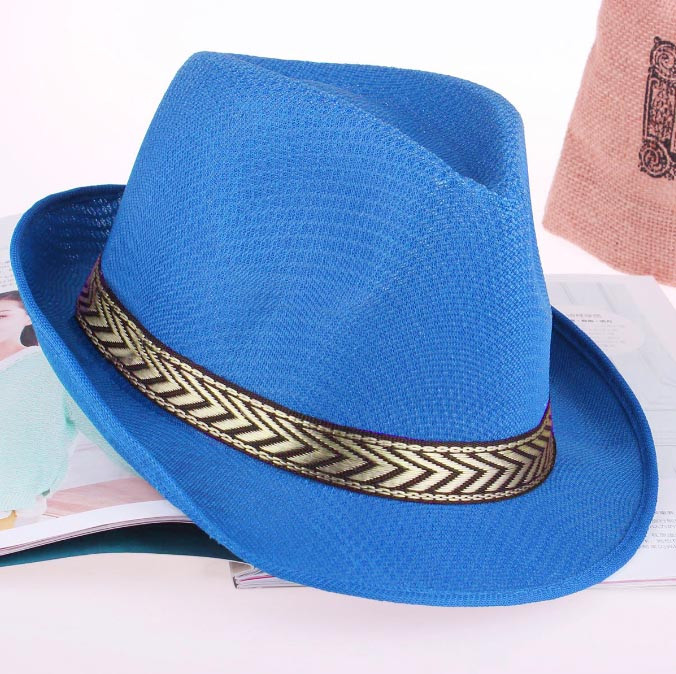 Шляпа для танцев детская 58 размер синяя